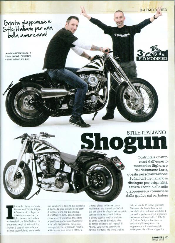 La nostra Shogun 1340 terza nella categoria Modified al Motorbike Expo 2013.